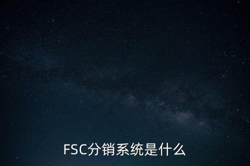 FSC分銷系統(tǒng)是什么