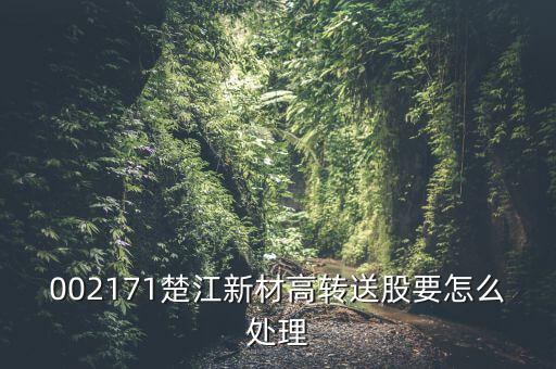 002171楚江新材高轉(zhuǎn)送股要怎么處理