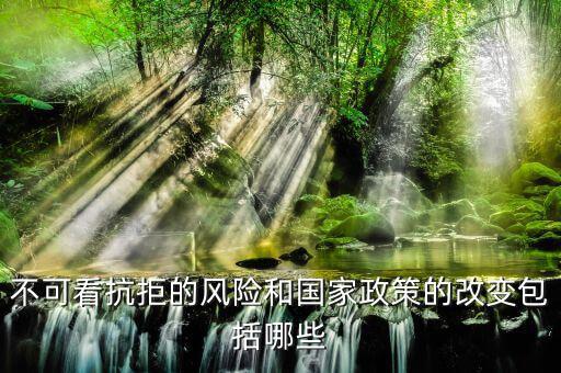 不可看抗拒的風(fēng)險(xiǎn)和國(guó)家政策的改變包括哪些