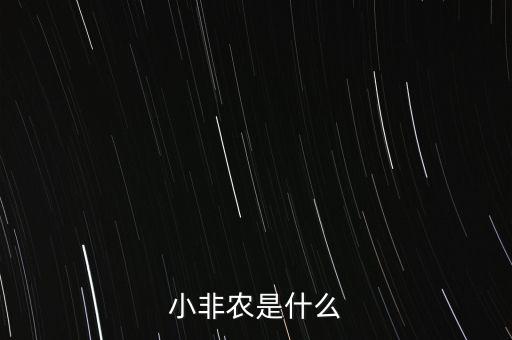 小非農是什么