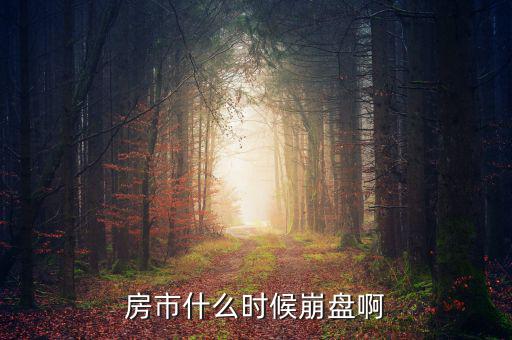 中國房產(chǎn)什么時候崩盤，中國的房市什么時候崩潰