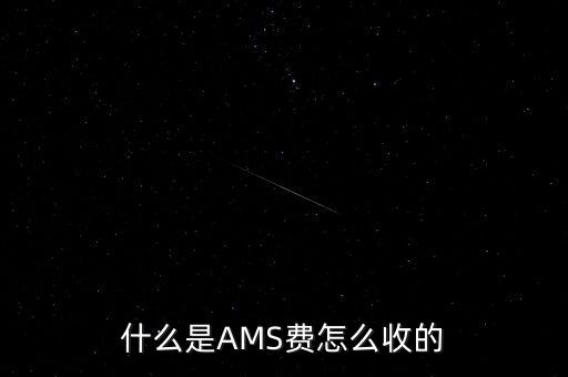 什么是AMS費怎么收的