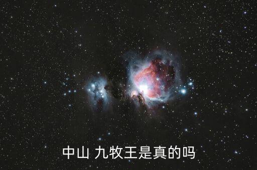 中山 九牧王是真的嗎