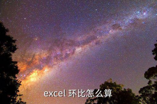 excel 環(huán)比怎么算