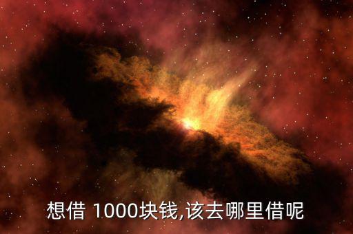 個(gè)人借1000怎么帶,如何申請小額貸款?