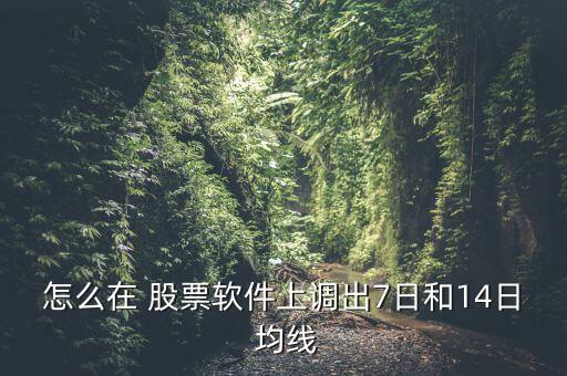 股票怎么增加均線,股票k線如何設(shè)置