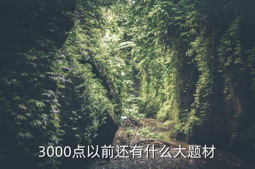 300073有什么題材，3000點(diǎn)以前還有什么大題材