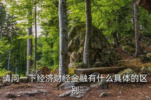 請問一下經(jīng)濟財經(jīng)金融有什么具體的區(qū)別