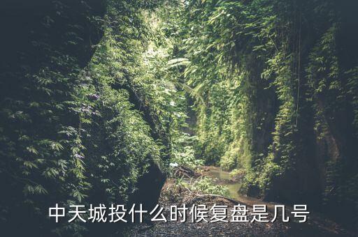 中天城投什么時(shí)候復(fù)盤是幾號(hào)