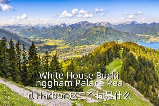 White House Buckinggham Palace Pearl Harbor 這三個(gè)詞是什么