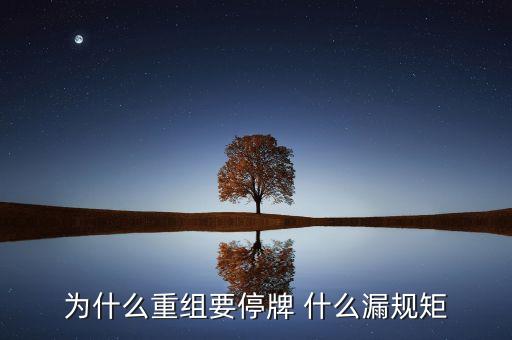 為什么湘潭電化重組暫停，湘潭電化股票停牌是什么意思