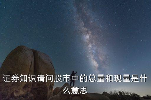 股票中總量是什么意思，股票總量是什么意思