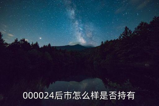 000024是什么行業(yè)，000024后市怎么樣是否持有