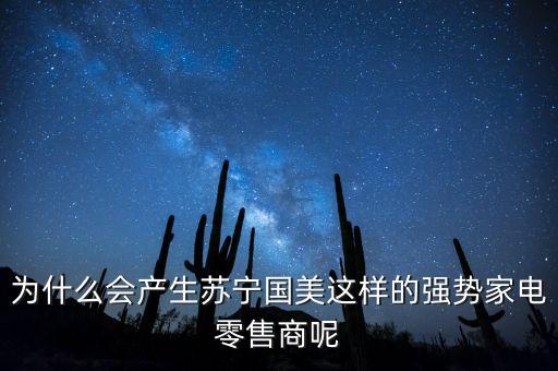 蘇寧為什么銷售額2000多億，為什么會產(chǎn)生蘇寧國美這樣的強勢家電零售商呢