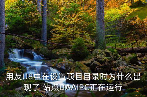 用友U8中在設(shè)置項目目錄時為什么出現(xiàn)了 站點(diǎn)DAAIPC正在運(yùn)行