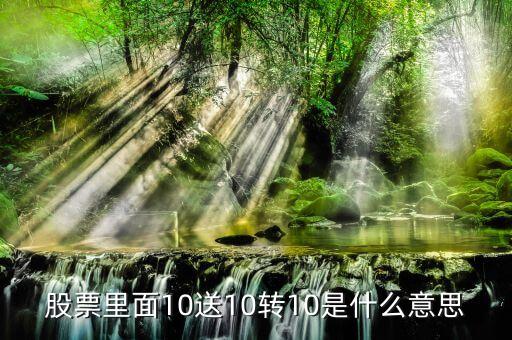 股票里面10送10轉(zhuǎn)10是什么意思