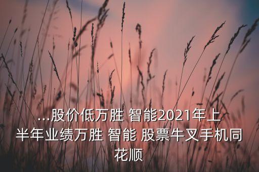 ...股價低萬勝 智能2021年上半年業(yè)績萬勝 智能 股票牛叉手機同花順