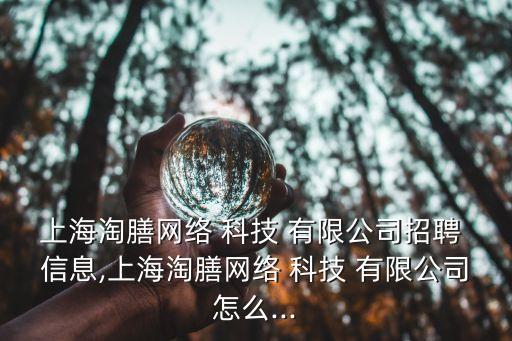 上海淘膳網(wǎng)絡(luò) 科技 有限公司招聘 信息,上海淘膳網(wǎng)絡(luò) 科技 有限公司怎么...