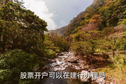 股票開(kāi)戶可以在建行辦理嗎