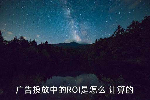 廣告投放中的ROI是怎么 計算的