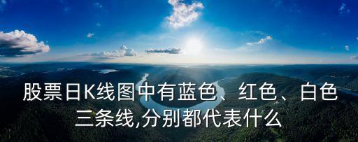  股票日K線圖中有藍(lán)色、紅色、白色三條線,分別都代表什么