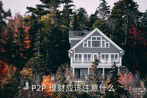 P2P 理財(cái)應(yīng)該注意什么