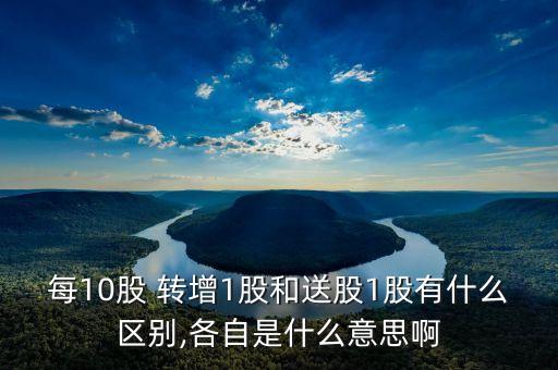 每10股 轉(zhuǎn)增1股和送股1股有什么區(qū)別,各自是什么意思啊