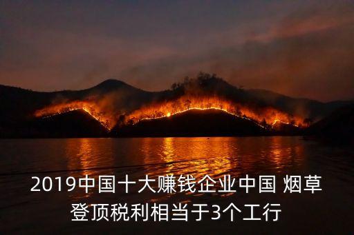 2019中國十大賺錢企業(yè)中國 煙草登頂稅利相當(dāng)于3個(gè)工行