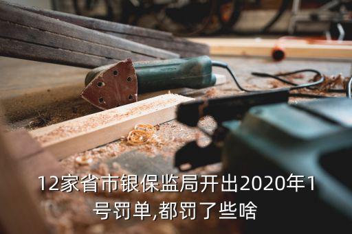 12家省市銀保監(jiān)局開(kāi)出2020年1號(hào)罰單,都罰了些啥