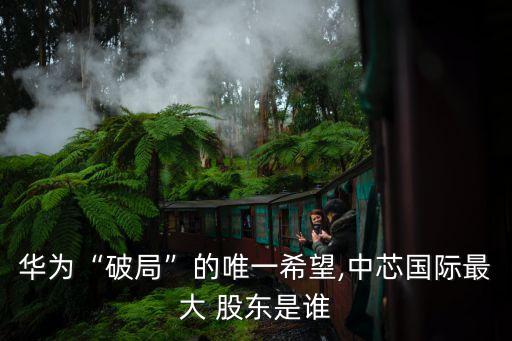 華為“破局”的唯一希望,中芯國際最大 股東是誰