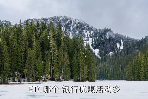 ETC哪個 銀行優(yōu)惠活動多