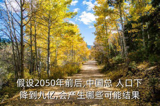 假設(shè)2050年前后,中國(guó)總 人口下降到九億,會(huì)產(chǎn)生哪些可能結(jié)果