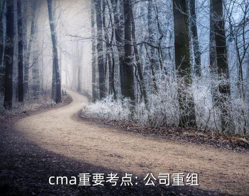 cma重要考點(diǎn): 公司重組