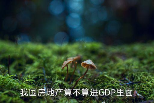 我國房地產(chǎn)算不算進(jìn)GDP里面