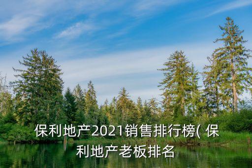  保利地產(chǎn)2021銷售排行榜( 保利地產(chǎn)老板排名