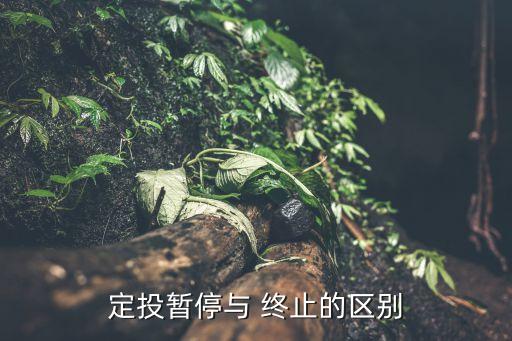 定投暫停與 終止的區(qū)別