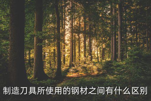 制造刀具所使用的鋼材之間有什么區(qū)別