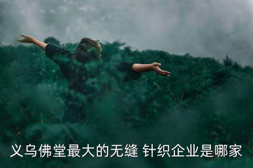 義烏佛堂最大的無縫 針織企業(yè)是哪家