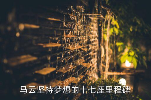 馬云堅(jiān)持夢想的十七座里程碑