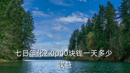 七日年化2.0p00塊錢一天多少 收益