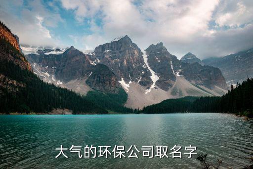 大氣的環(huán)保公司取名字