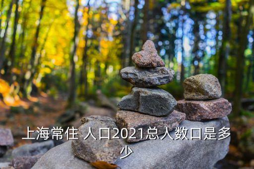 上海常住 人口2021總人數口是多少