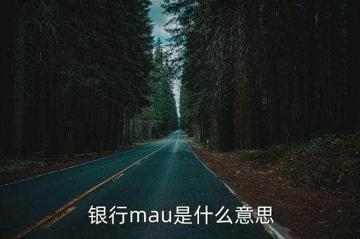  銀行mau是什么意思