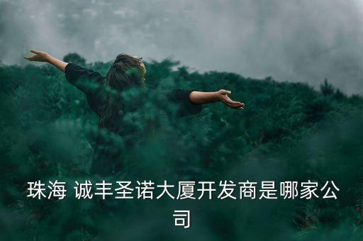  珠海 誠(chéng)豐圣諾大廈開發(fā)商是哪家公司